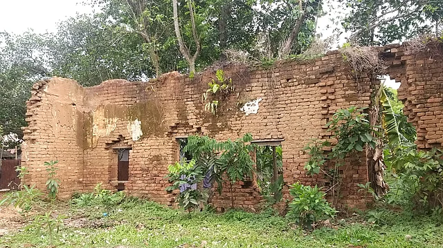 বলধা জমিদার বাড়ির একটি দেয়াল