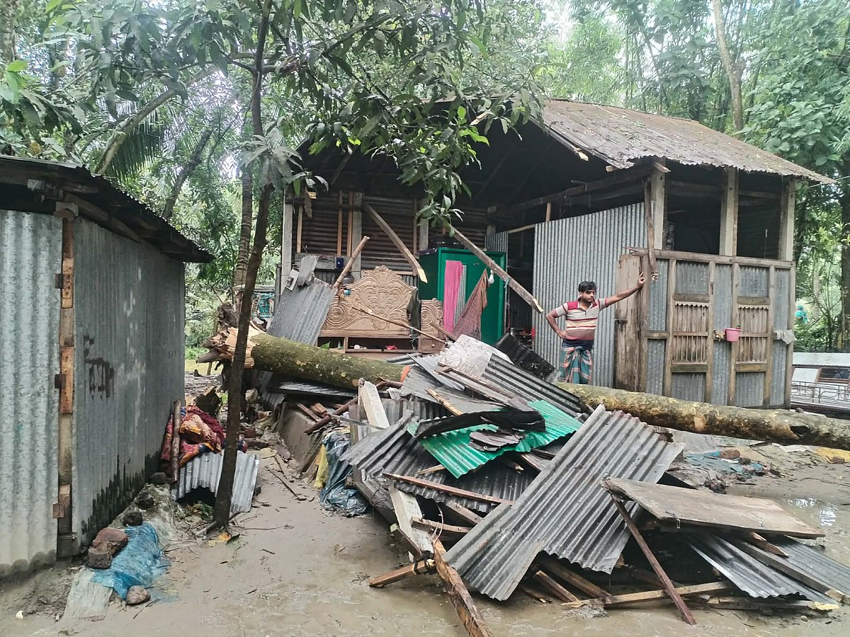 গাছ ভেঙে পড়ল ঘরের ওপর, চাপা পড়ে স্কুলছাত্রের মৃত্যু