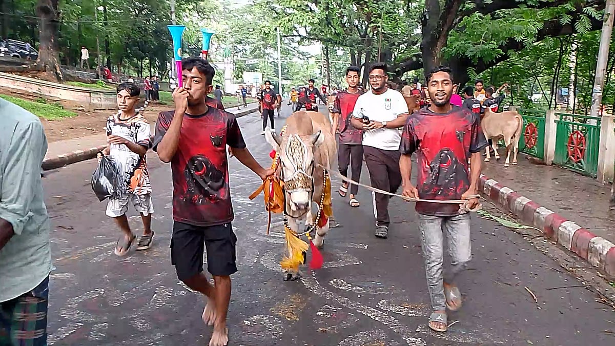 ‘ব্যাটারি গলি‘ ও ‘স্টার বয়’দের নিয়ে শোভাযাত্রা
