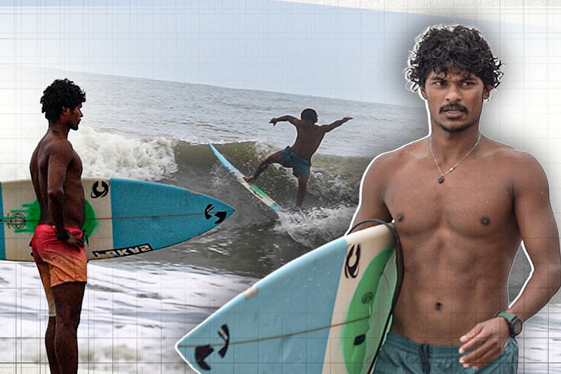 সমুদ্রে বাবাকে হারানো সেই ছোট্ট ইউনুস আজ আন্তর্জাতিক সার্ফার