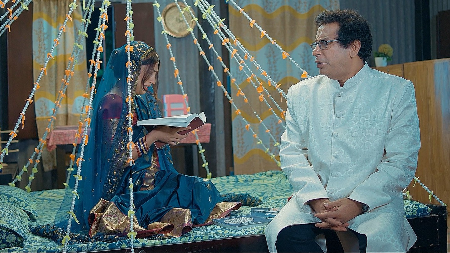 ‘ছাত্রী যখন বউ’ নাটকে নীলাঞ্জনা নীলা ও মোশাররফ করিম