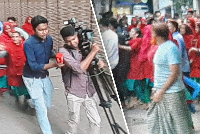 সাংবাদিকদের ওপর চড়াও হলেন আদ্‌-দ্বীন হাসপাতালের পরিচ্ছন্নতাকর্মীরা