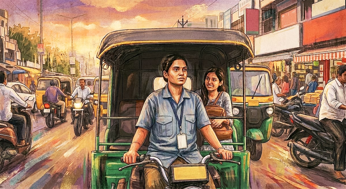 আইটি খাতের চাকরি ছেড়ে অটোরিকশা চালান তিনি
