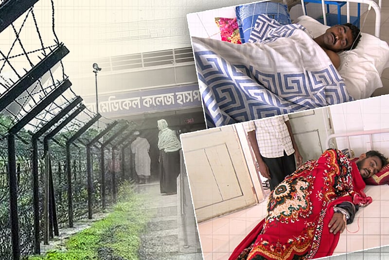 গভীর রাতে সাতক্ষীরা সীমান্তে গুলিতে ২ বাংলাদেশি আহত