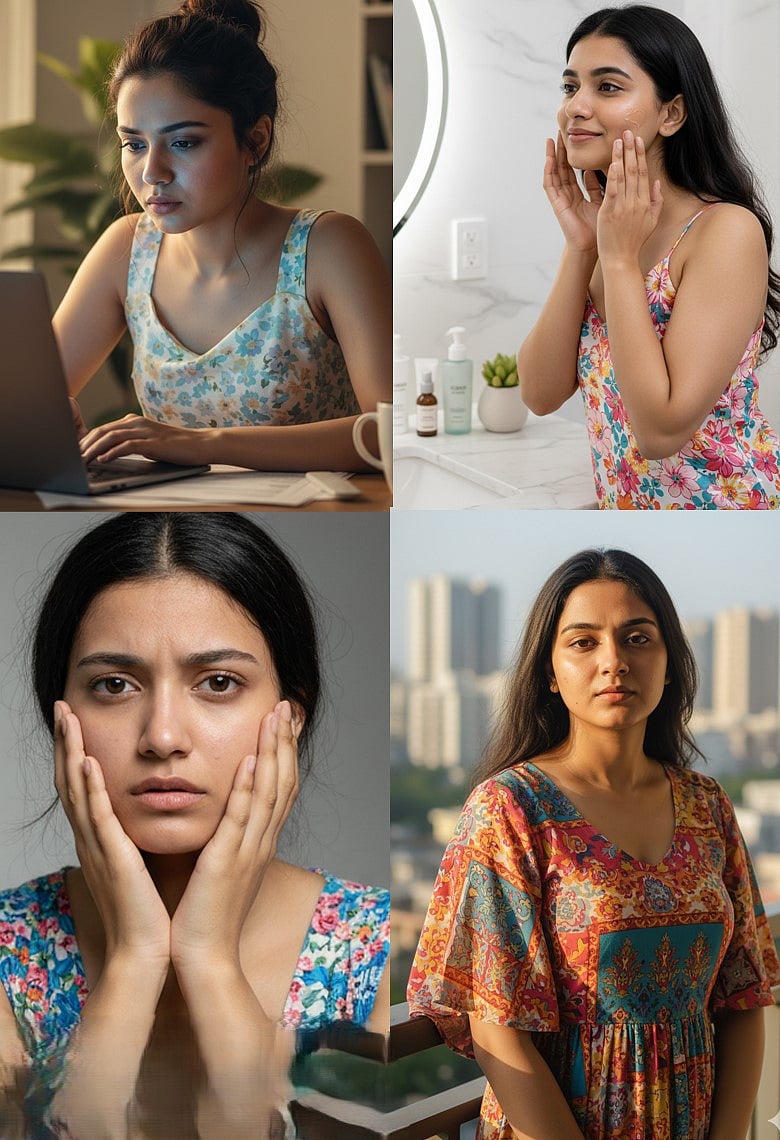স্ক্রিন, স্ট্রেস আর রোদ: যে তিন কারণে, ৩০-এর আগেই ত্বকে বয়সের ছাপ