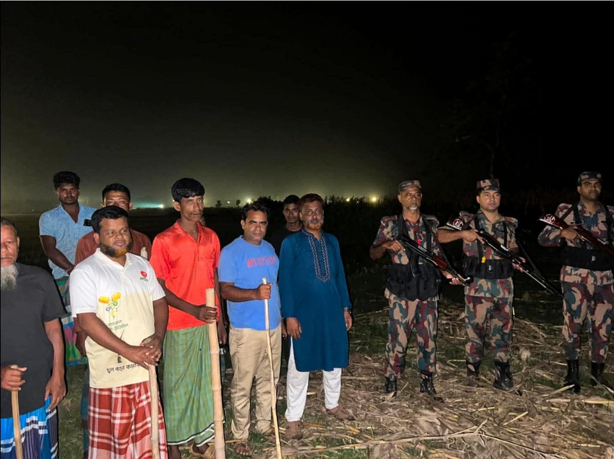 রৌমারী সীমান্তে পুশ ইন চেষ্টা বিএসএফের, বিজিবি ও স্থানীয়দের 