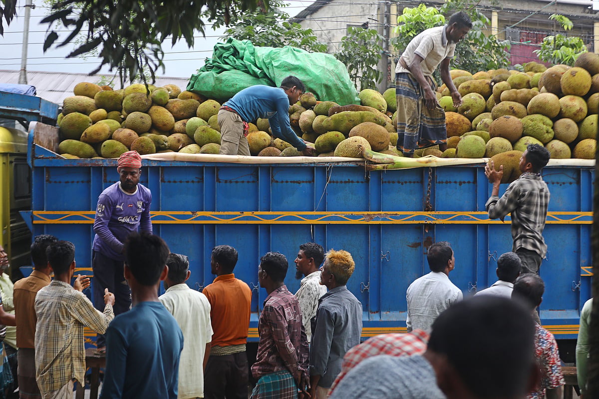 কাঁঠালের গন্ধে মুখর হাট
