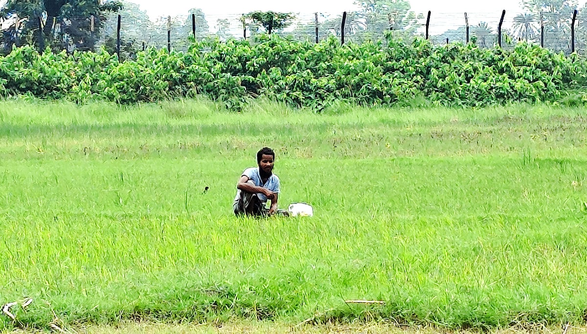 সীমান্তের শূন্যরেখায় এক যুবকের অবস্থান, জানেন না বাংলাদেশের প্রধানমন্ত্রীর নামও