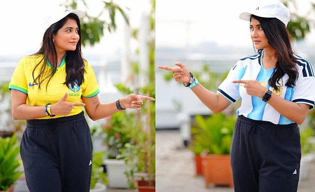 দুই দলের জার্সিতেই দেখা যাচ্ছে সামিয়া অথইকে