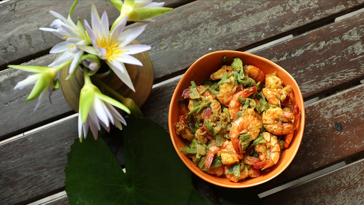 শাপলা দিয়ে চিংড়ির তরকারির রেসিপি