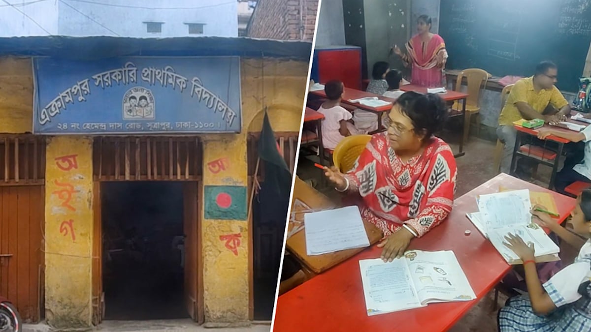 একটি মাত্র কক্ষে চলে বিদ্যালয়ের ৩ শ্রেণির পাঠদান