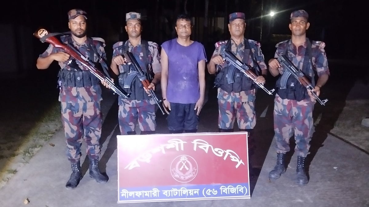 পঞ্চগড় সীমান্ত দিয়ে ভারতে অনুপ্রবেশের চেষ্টা, এক বাংলাদেশি গ্রেপ্তার