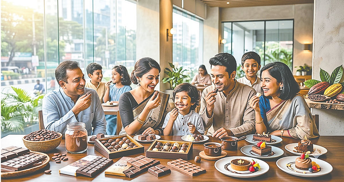 বিলাসিতা ছাড়িয়ে উৎসবের অনুষঙ্গ চকলেট