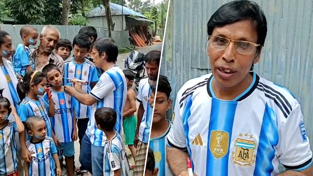 ৪ হাজার ভক্তের শরীরে আর্জেন্টিনার পতাকা এঁকেছেন এই চিত্রশিল্পী