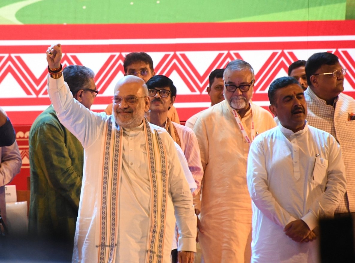 বিজেপির ‘ডাবল ইঞ্জিন’ সরকার ফিরিয়ে আনবে সোনার বাংলা: অমিত শাহ