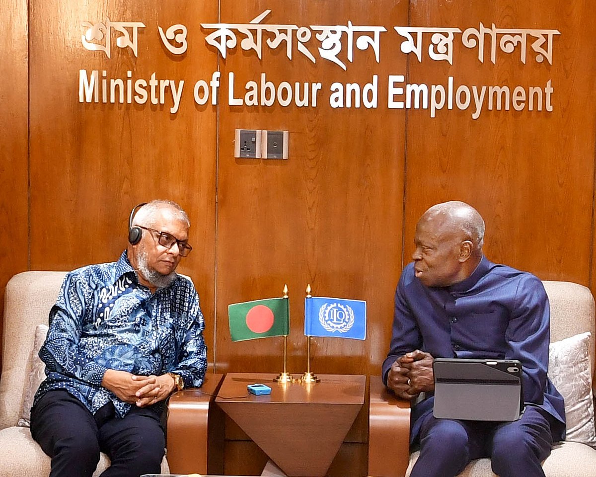 বাংলাদেশের বিরুদ্ধে অভিযোগ দ্রুত নিষ্পত্তি করুন, আইএলওর মহাপরিচালককে শ্রমমন্ত্রী