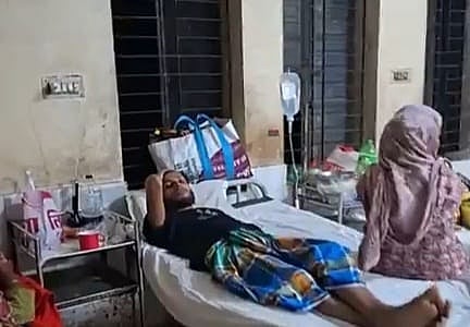 পঞ্চগড়ে ছোবল দেওয়া সাপ মেরে হাসপাতালে এলেন রোগী