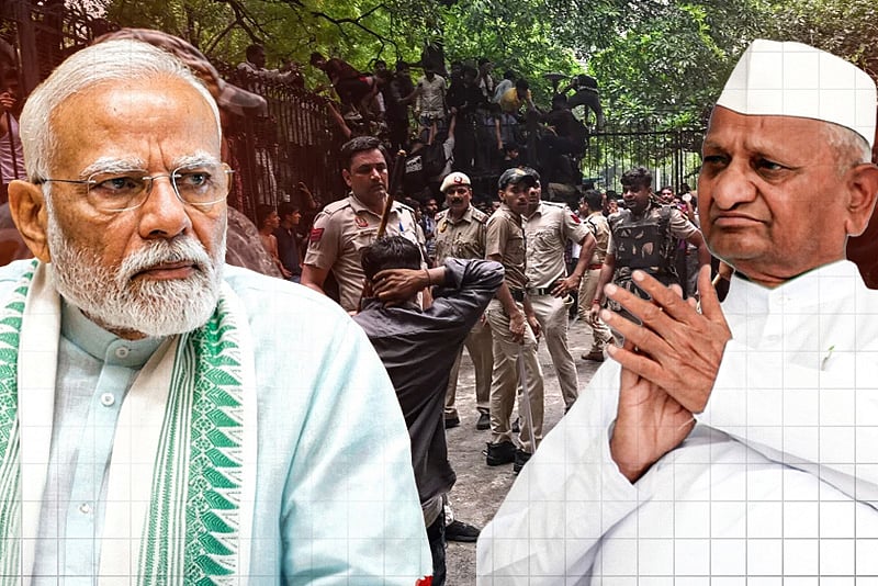একজন ধর্মেন্দ্র প্রধানকে ছেঁটে ফেললে সরকার পড়ে যাবে না: আন্না হাজারে