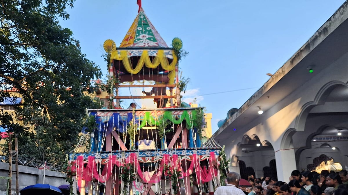 গৌরীপুরে শ্রীশ্রী জগন্নাথ দেবালয়ে উল্টো রথযাত্রা