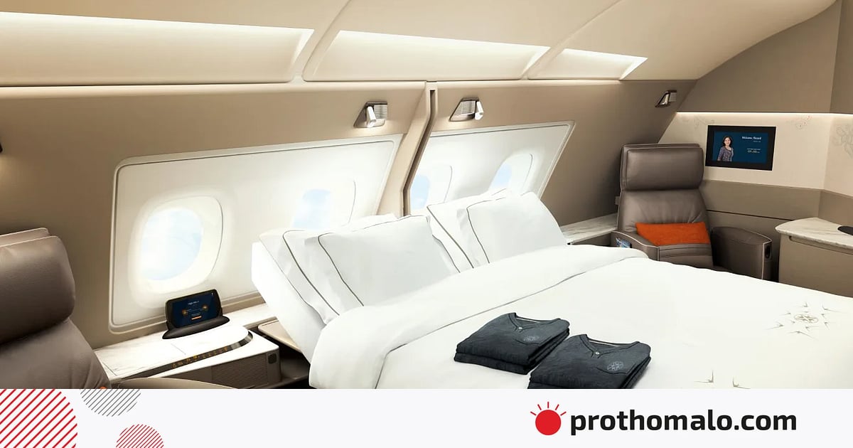 Giá vé trên 12 triệu đồng, bên trong suite máy bay siêu sang của Singapore Airlines có không gian riêng tư và tiện nghi đẳng cấp (Ảnh: Prothomalo)
