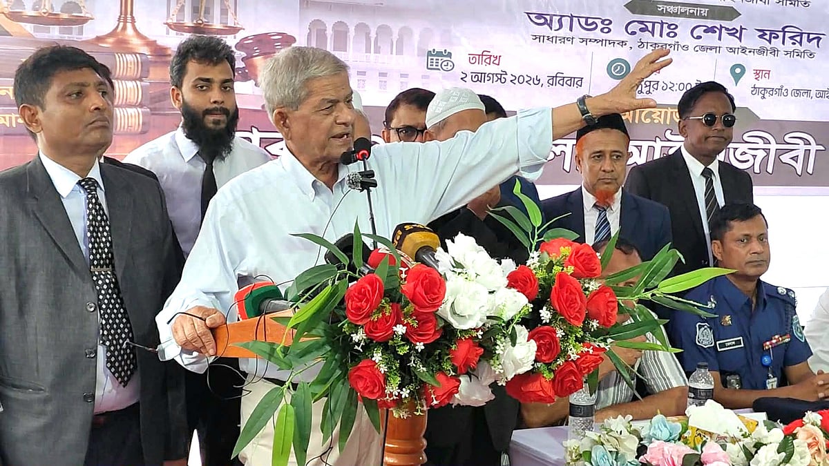 গণতন্ত্র যদি চলে, তবে বাকি কাজগুলো হয়ে যায়: মির্জা ফখরুল
