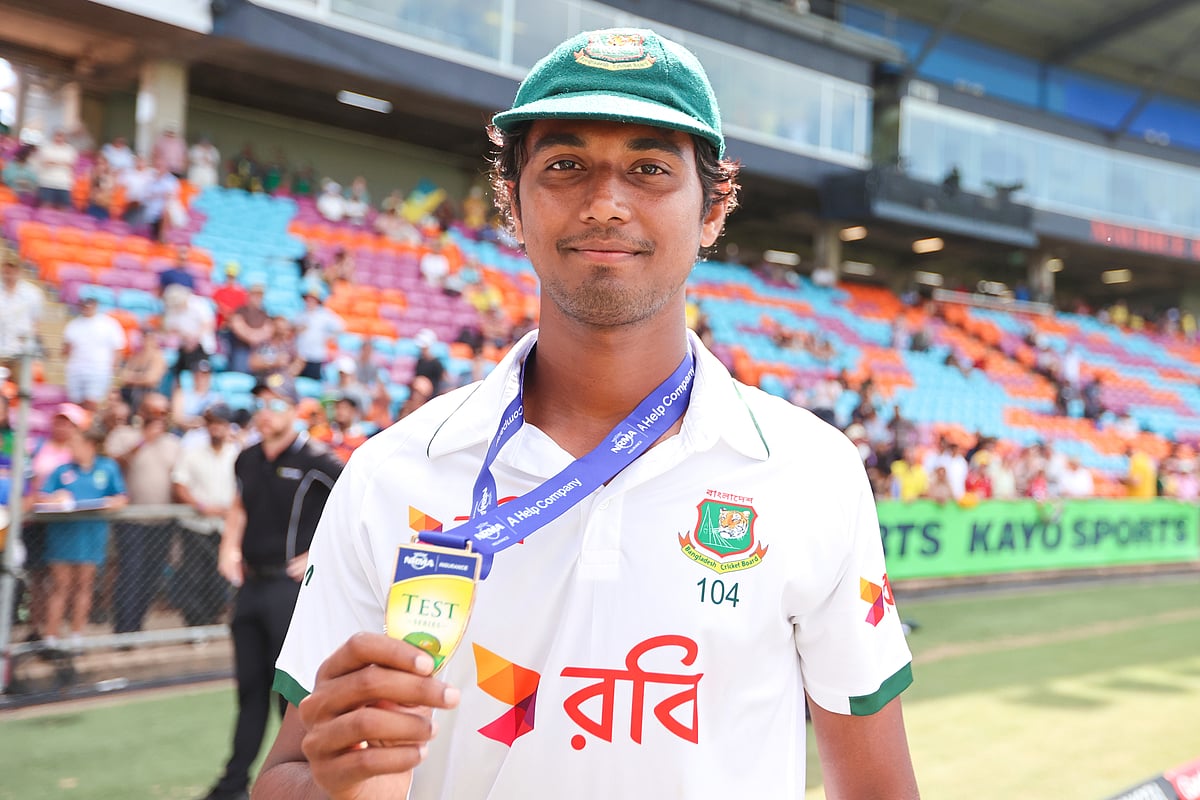 Hasan Mahmud enters the ICC men’s Player of the Month race after a Test win in Darwin