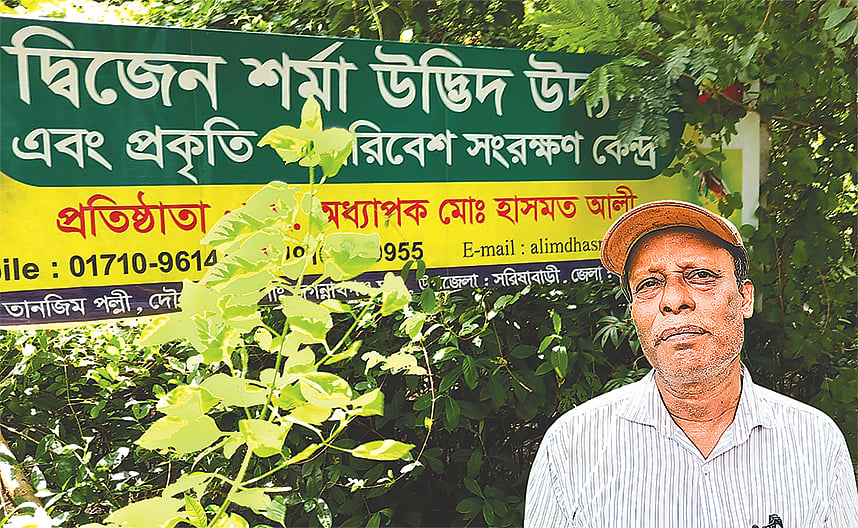 শার্ট না কিনে গাছের চারা কিনেছিলেন হাসমত, এখন তাঁর ১২ বিঘার বিরল ও বিলুপ্তপ্রায় উদ্ভিদের উদ্যান