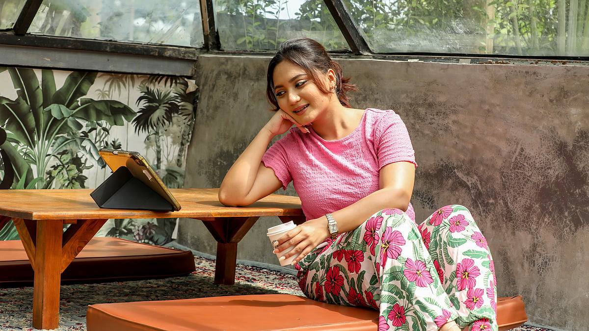 মডেল: টুইঙ্ক ক্যারল। ছবি: সুমন ইউসুফ