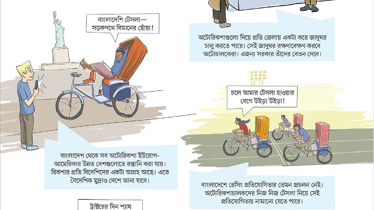 লেখা : তাহসিন আহমেদ,   আঁকা : আবু নাফিজ
