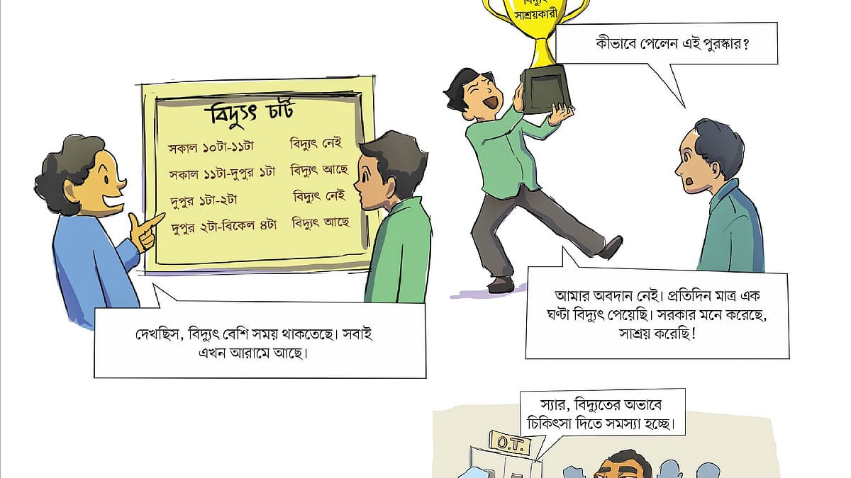 আইডিয়া: তাহসিন আহমেদ,   আঁকা: আবু নাফিজ