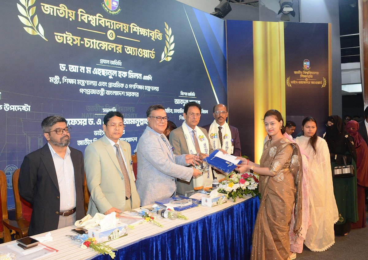 National University of Bangladesh awards scholarships and honors to nearly 5,000 students