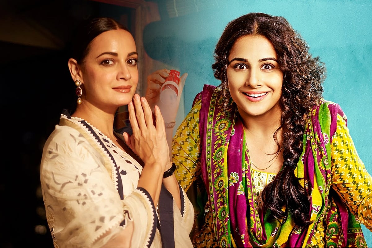 দিয়া মির্জা ও বিদ্যা বালান। কোলাজ