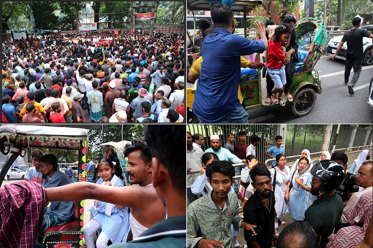 প্রেসক্লাবের সামনে ব্যাটারিচালিত রিকশাচালকদের এক ঘণ্টা সড়ক অবরোধ