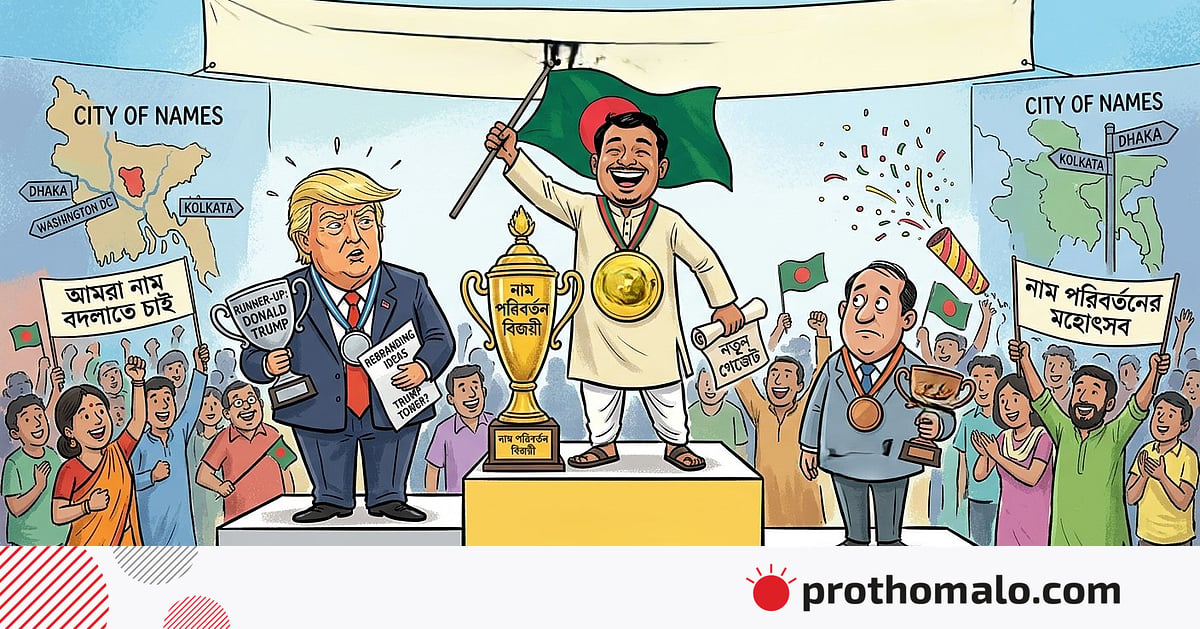 নাম বদলানোতে চ্যাম্পিয়ন বাংলাদেশ, রানার্সআপ ট্রাম্প নাম বদলানোতে চ্যাম্পিয়ন বাংলাদেশ, রানার্সআপ ট্রাম্প