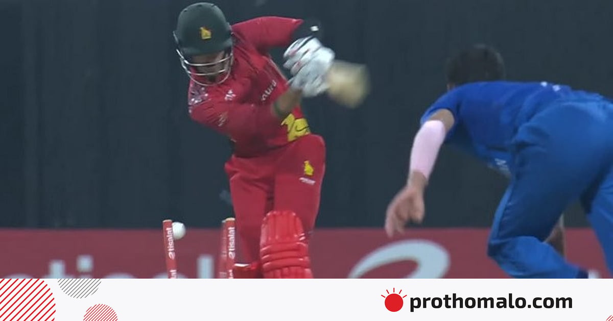 তোয়ালে যেভাবে বাঁচিয়ে দিল বোল্ড হওয়া ব্যাটসম্যানকে তোয়ালে যেভাবে বাঁচিয়ে দিল বোল্ড হওয়া ব্যাটসম্যানকে