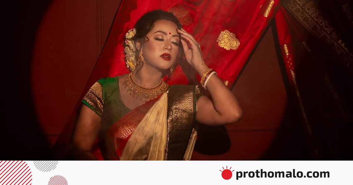 দীঘি দিলেন পূজার লুক, স্পর্শিয়া গেলেন মণ্ডপে দীঘি দিলেন পূজার লুক, স্পর্শিয়া গেলেন মণ্ডপে