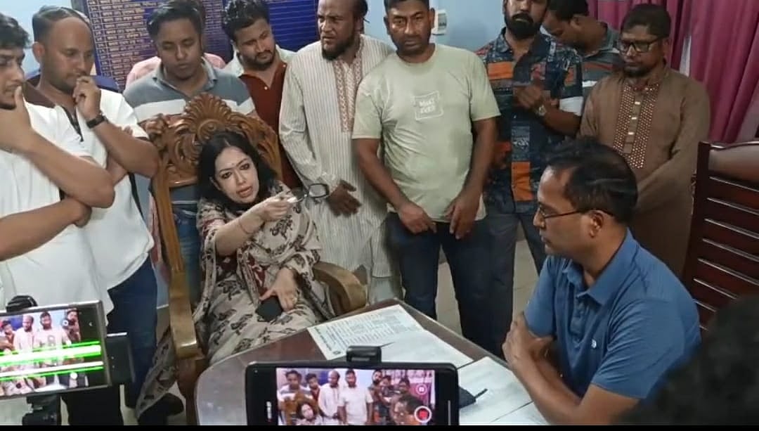 সরাইল থানায় এমপি রুমিন ও ওসির মধ্যে বাগ্‌বিতণ্ডা, ভিডিও ফেসবুকে