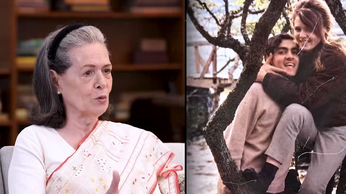 ছবি: সোনিয়া গান্ধীর এক্সে শেয়ার করা ভিডিওর স্ক্রিনশট