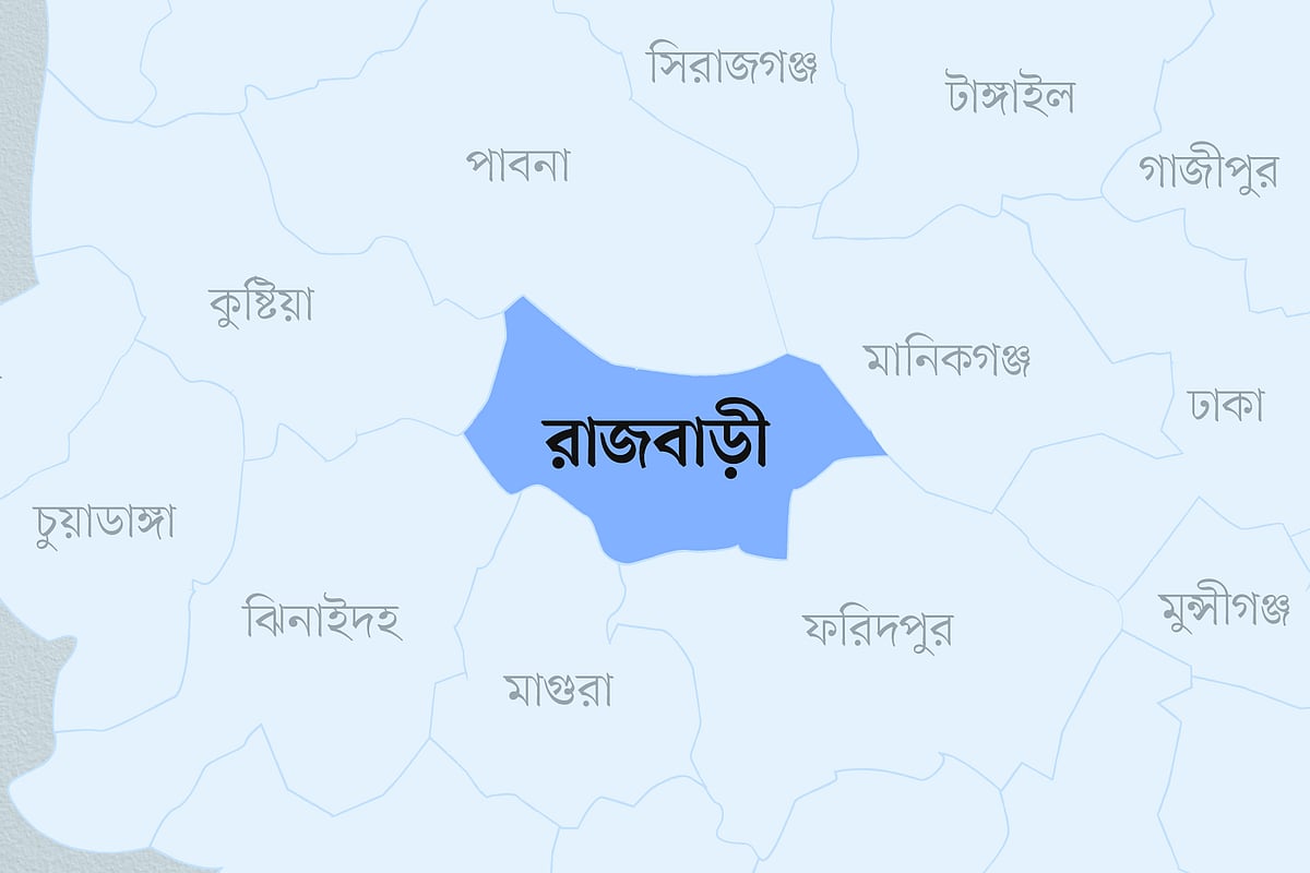 রাজবাড়ী জেলার মানচিত্র
