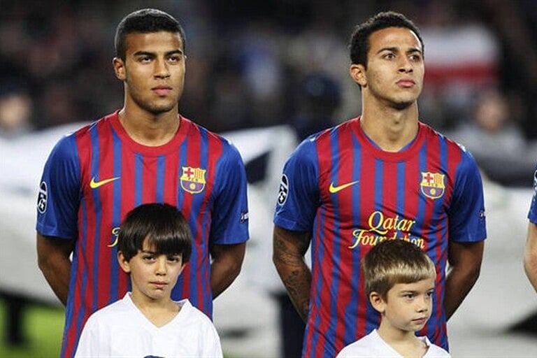 রাফিনহা ও থিয়াগো যখন দুজনই ছিলেন বার্সায়।