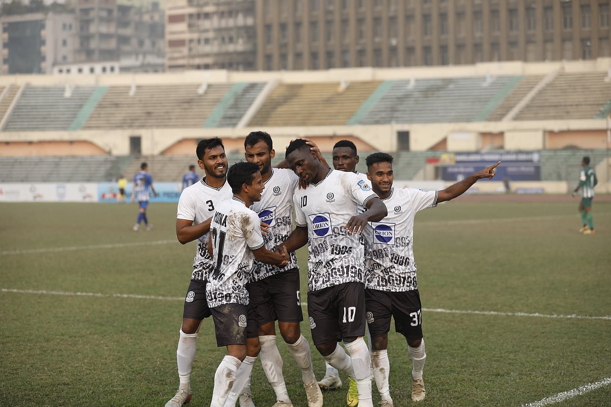 সোলেমানের গোলে মোহামেডান ম্যাচে প্রথম এগিয়ে গিয়েও জিততে পারেনি।