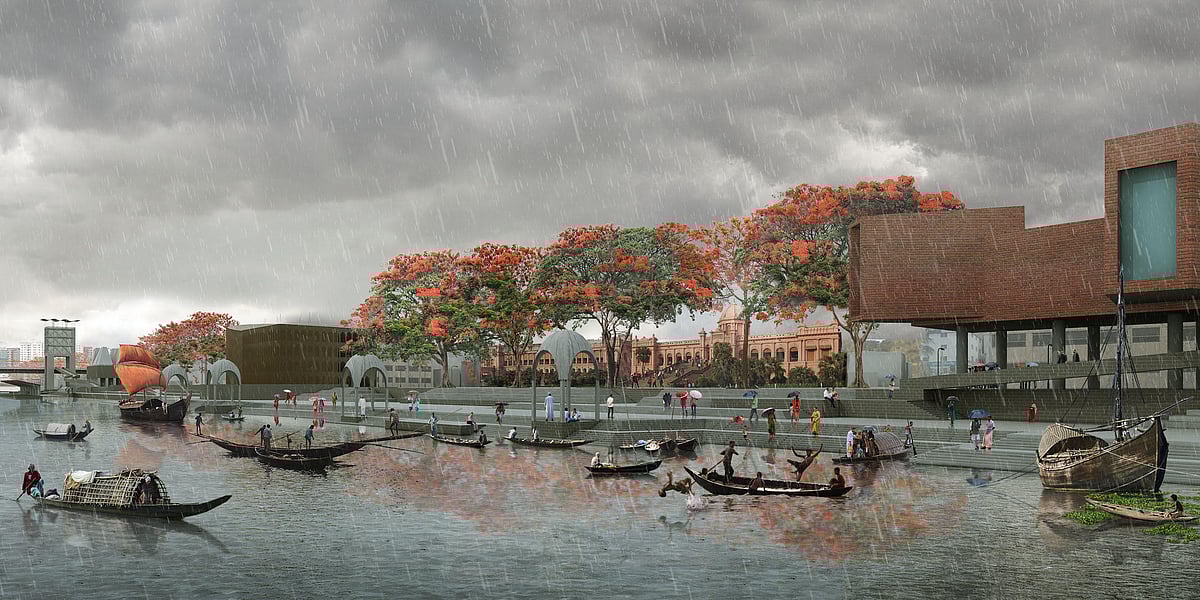 ঢাকায় বুড়িগঙ্গা নদীর পাড় ধরে তৈরি হতে পারে এমন টানা জনপরিসর