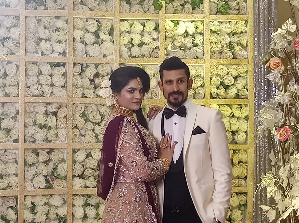 বিবাহত্তোর সংবর্ধনায় নাসির–তামিমা