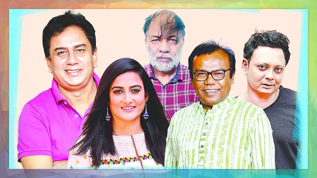অভিনয়শিল্পী জাহিদ হাসান, ফজলুর রহমান বাবু, নাজনীন চুমকি, অপর্ণা ঘোষ, কচি খন্দকার, রাশেদ মামুন অপু