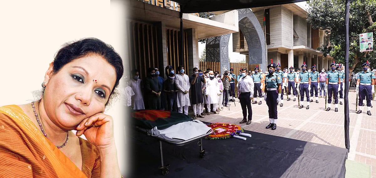 বনানী কবরস্থানে কবরীকে রাষ্ট্রীয়ভাবে গার্ড অব অনার দেওয়া হয়