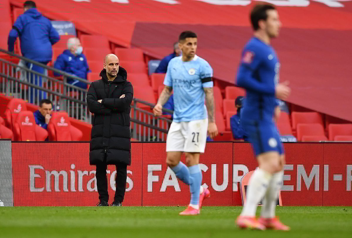 ইএসএলের পক্ষে নন ম্যানচেস্টার সিটির কোচ পেপ গার্দিওলা।