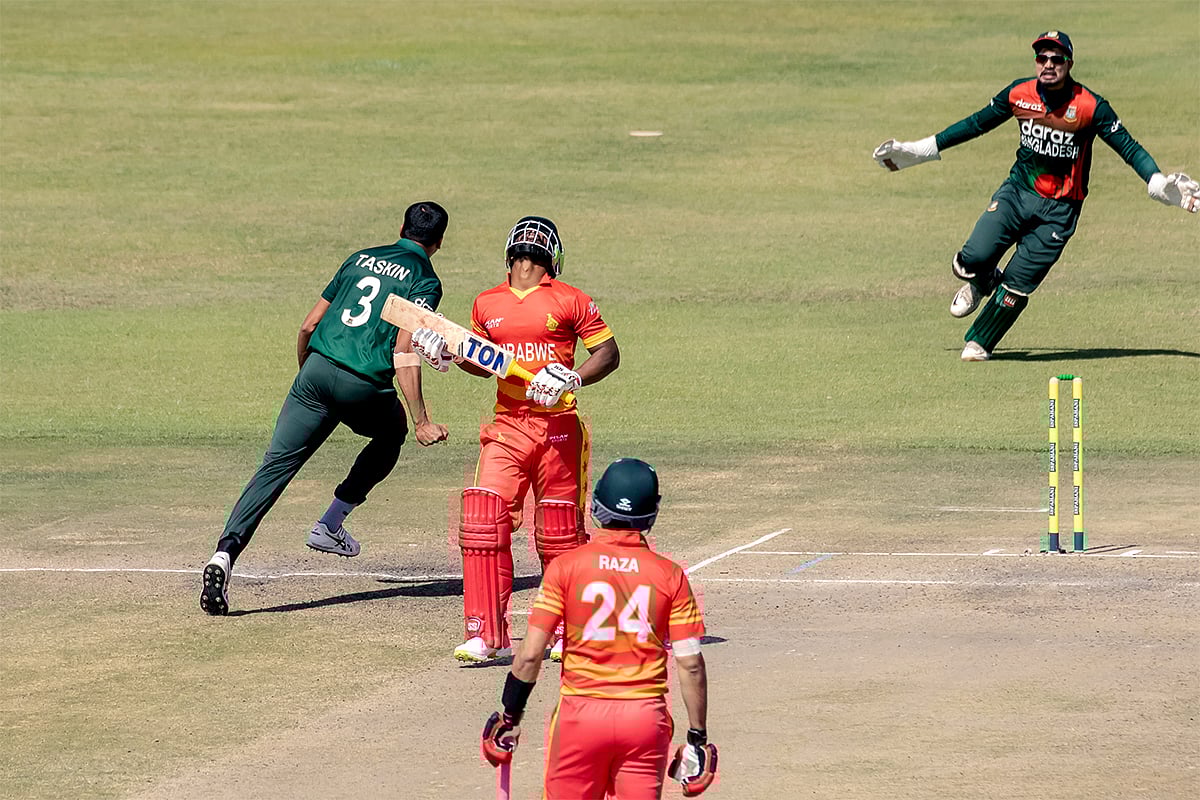 জিম্বাবুয়েকে তৃতীয় ওয়ানডেতেও হারিয়ে ধবলধোলাই করল বাংলাদেশ