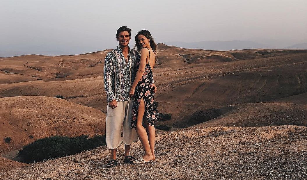 অ্যাডাম জাম্পা ও তাঁর স্ত্রী হ্যাটি লি পামার