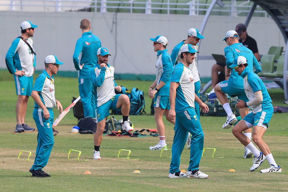 অনুশীলনে অস্ট্রেলিয়া দল