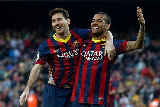 দানি আলভেজ। বার্সেলোনায় যখন খেলতেন